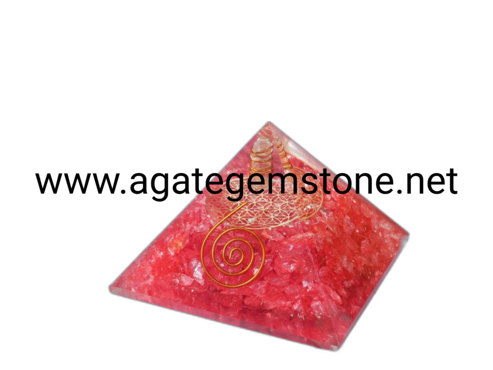 Red Onyx Orgone Pyramid