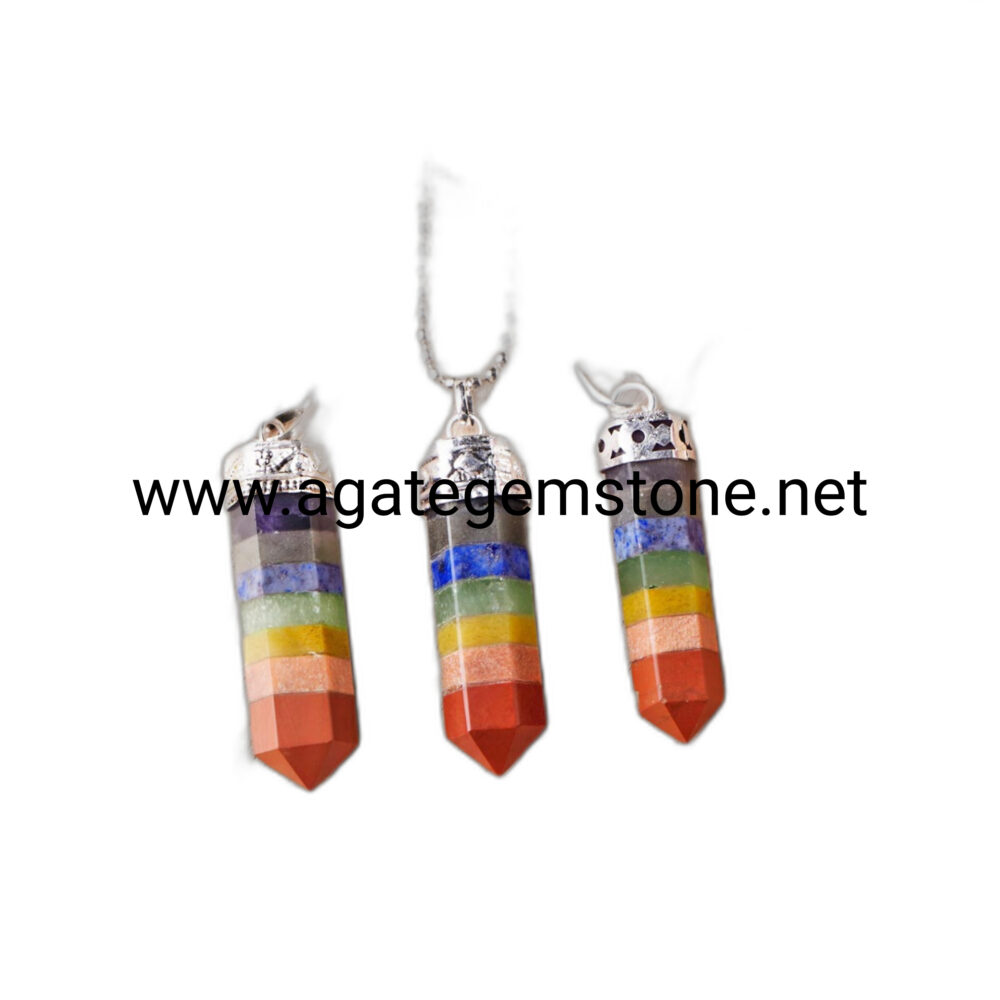 Seven Chakra Pencil Pendant