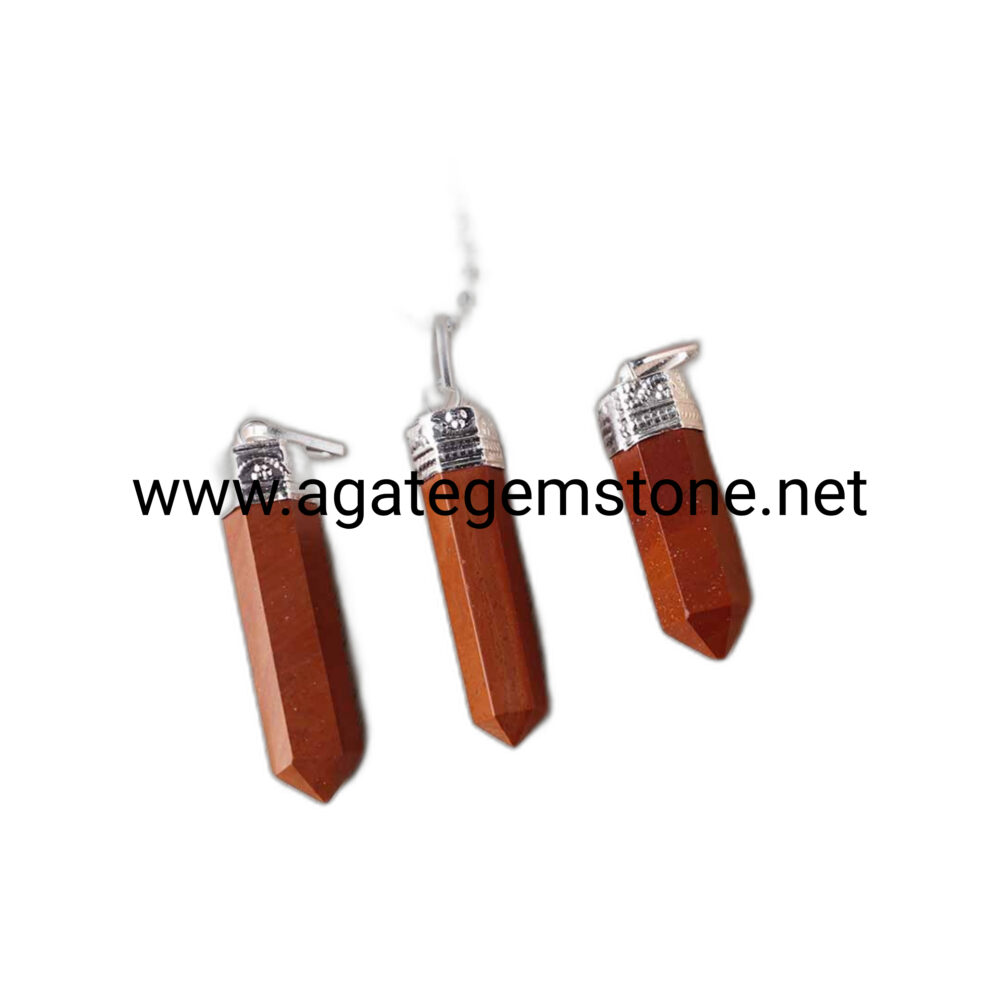 Red Jasper Pencil Pendant