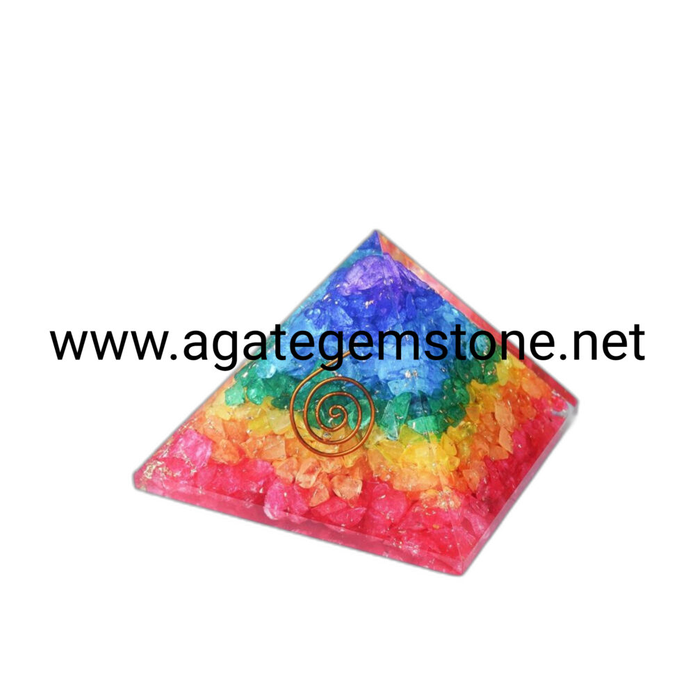 Seven Chakra Orgone Pyramid