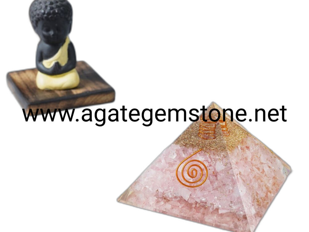 Rose Quartz Orgone Pyramid