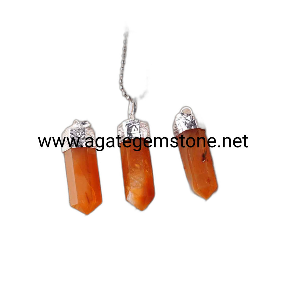 Red Carnelian Pencil Pendant