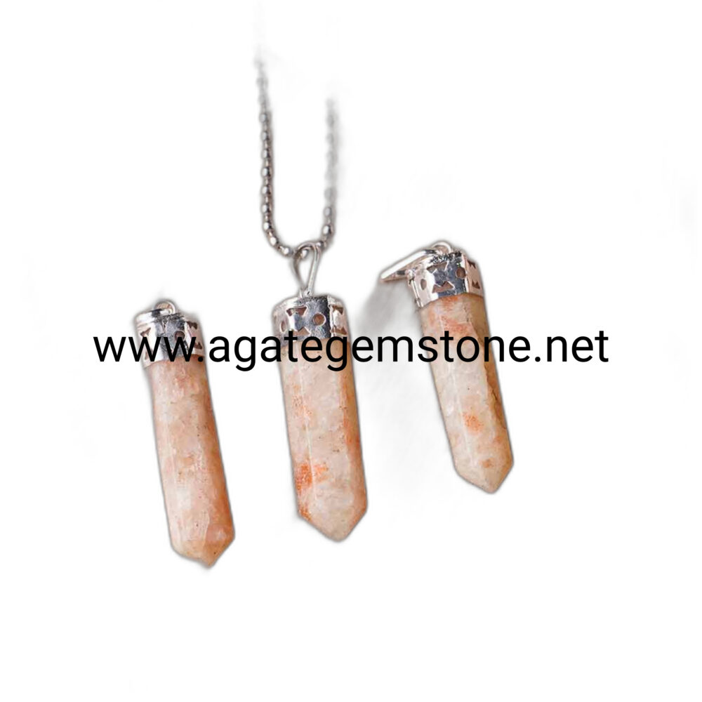 Sunstone Pencil Pendant