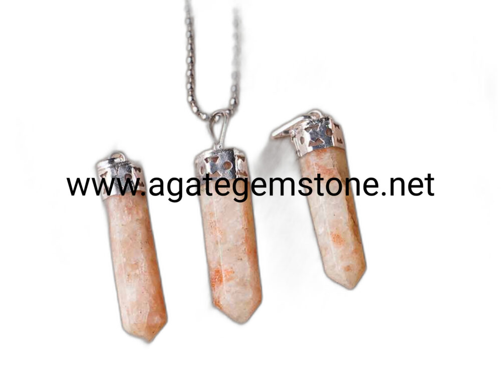 Sunstone Pencil Pendant