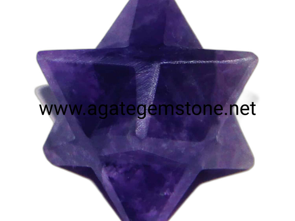 Amethyst Merkaba Star