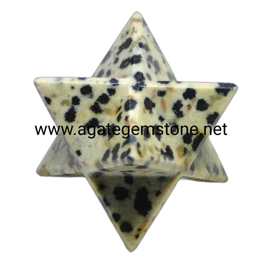 Dalmation Jasper Merkaba Star