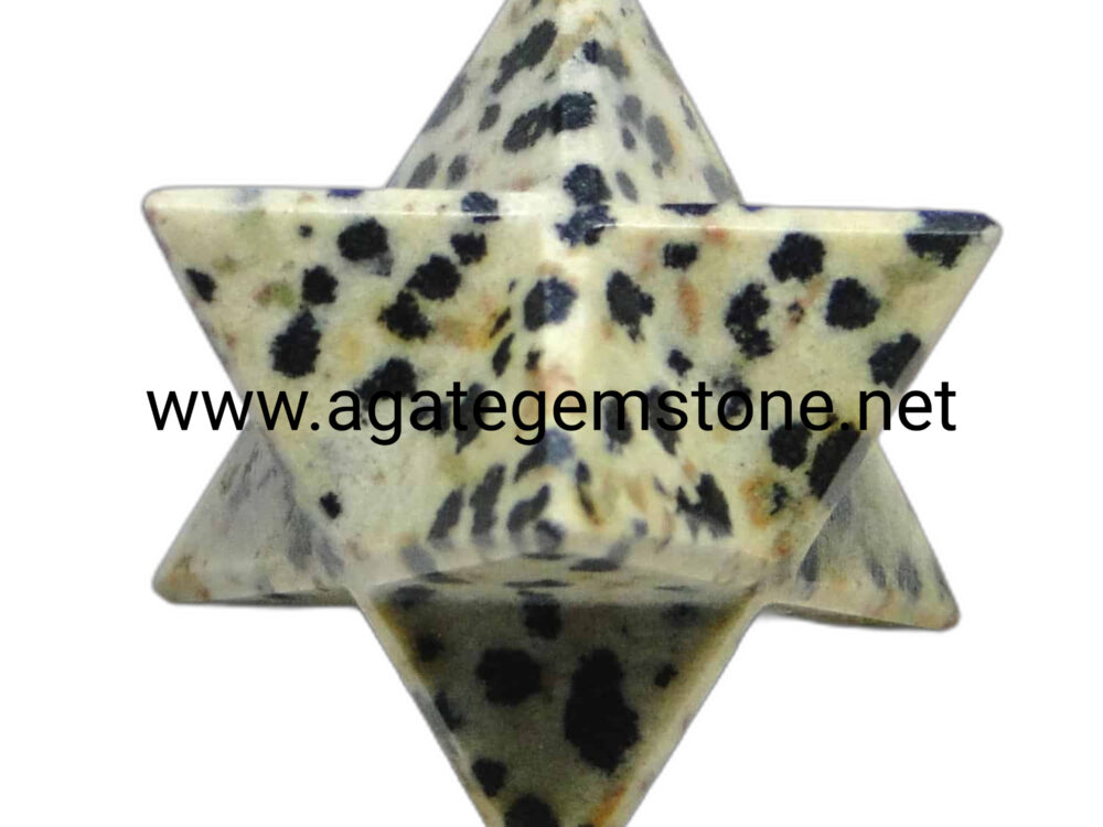 Dalmation Jasper Merkaba Star