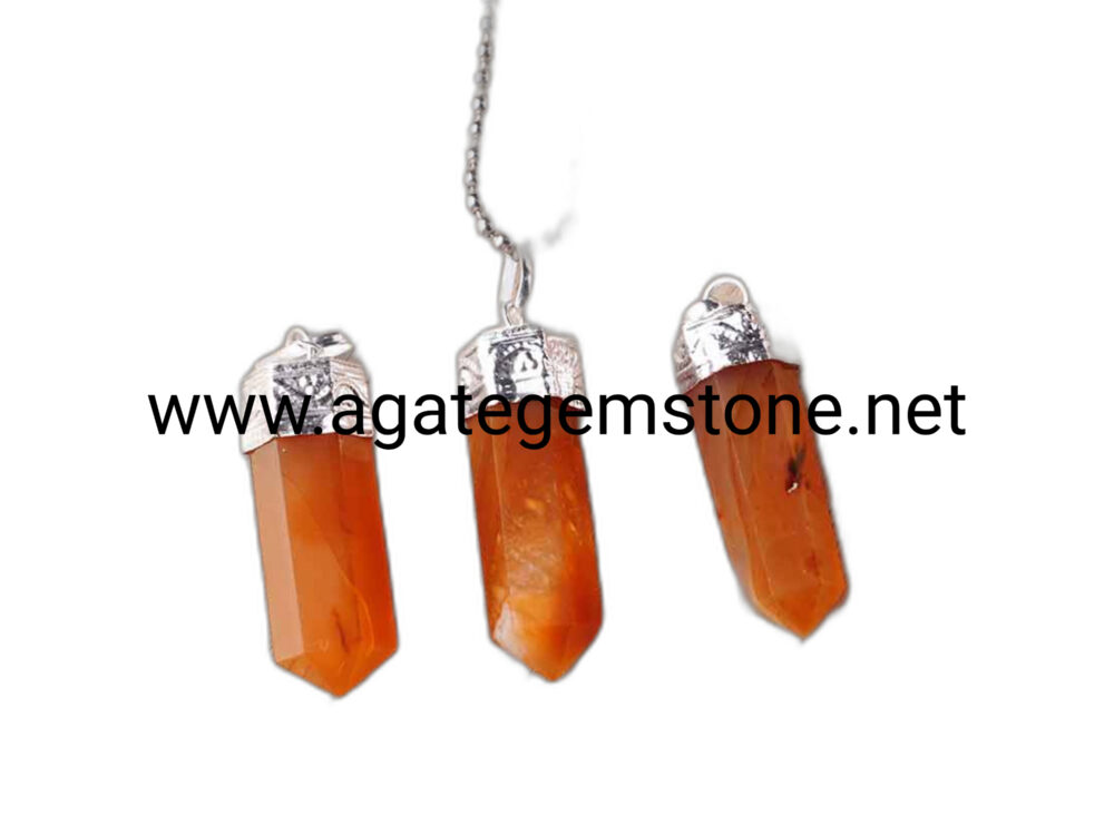 Red Carnelian Pencil Pendant