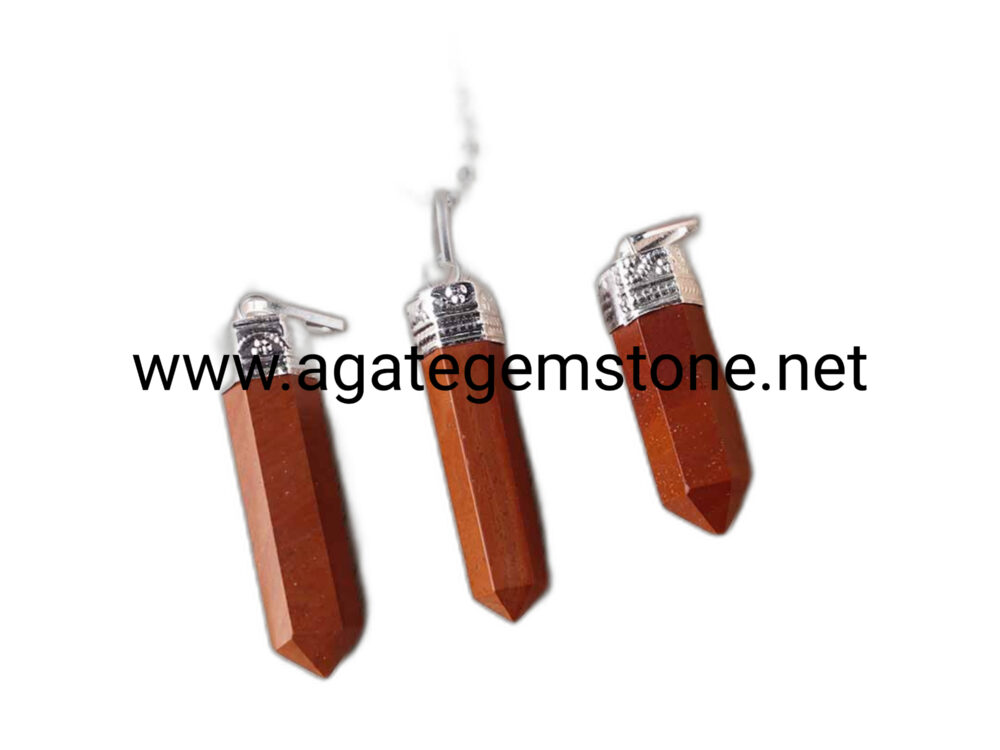 Red Jasper Pencil Pendant